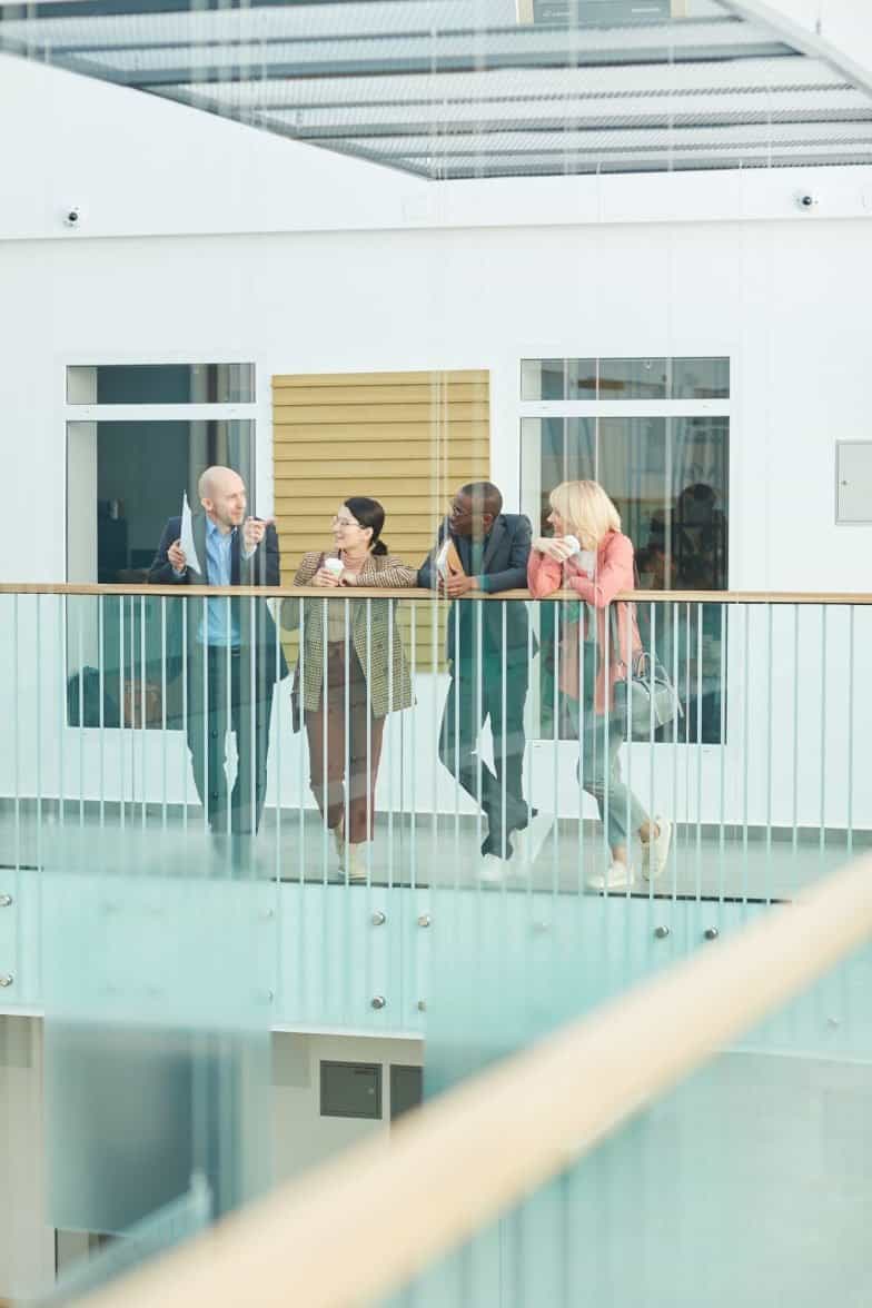People discussing business plan