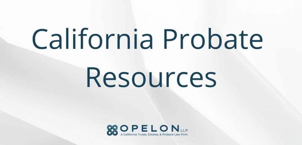 California Probate Resources